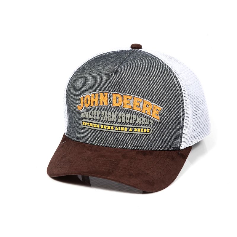 Gorro John Deere Trucker Premium Gris/Maron/Blanco