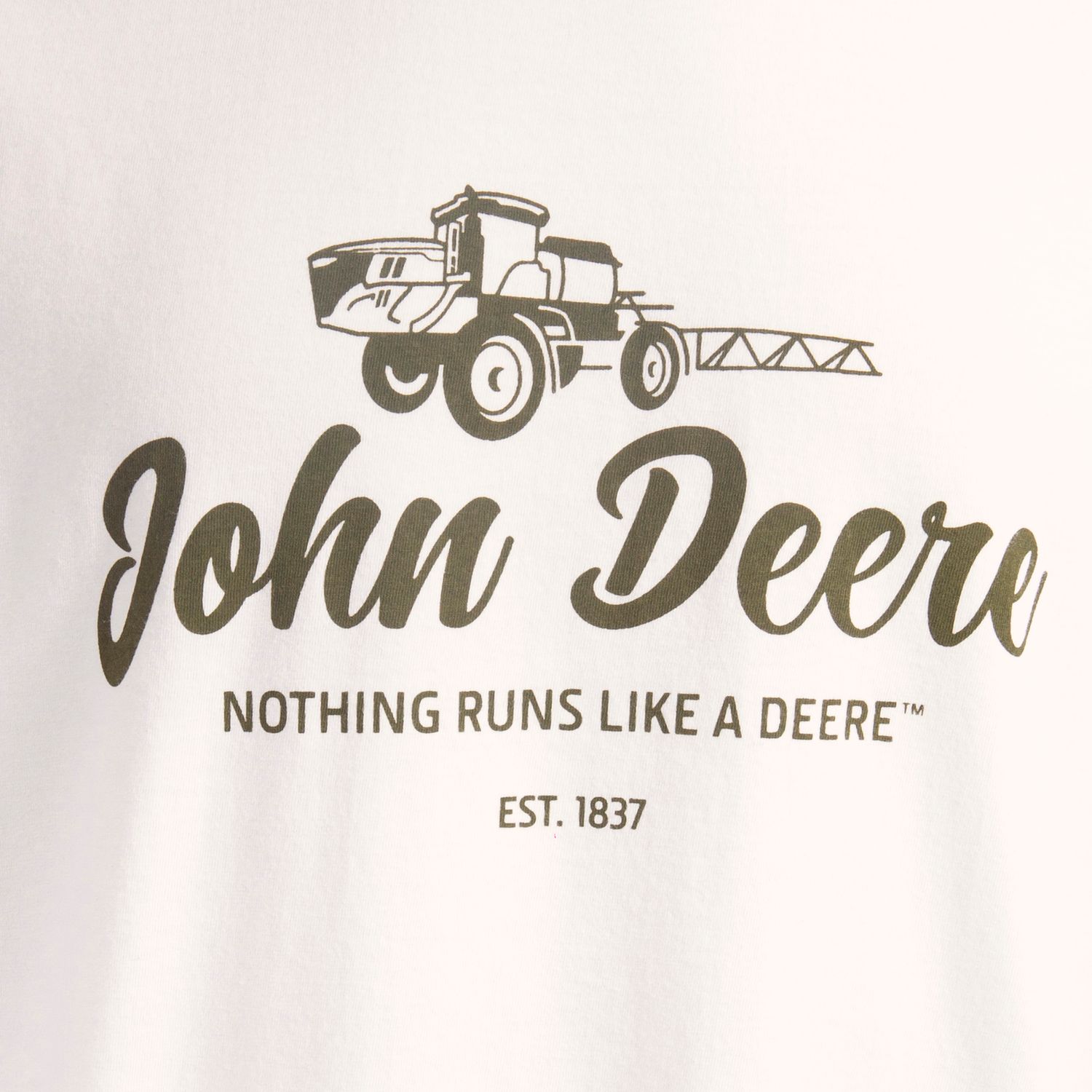 Remera John Deere con logo Pulverizador