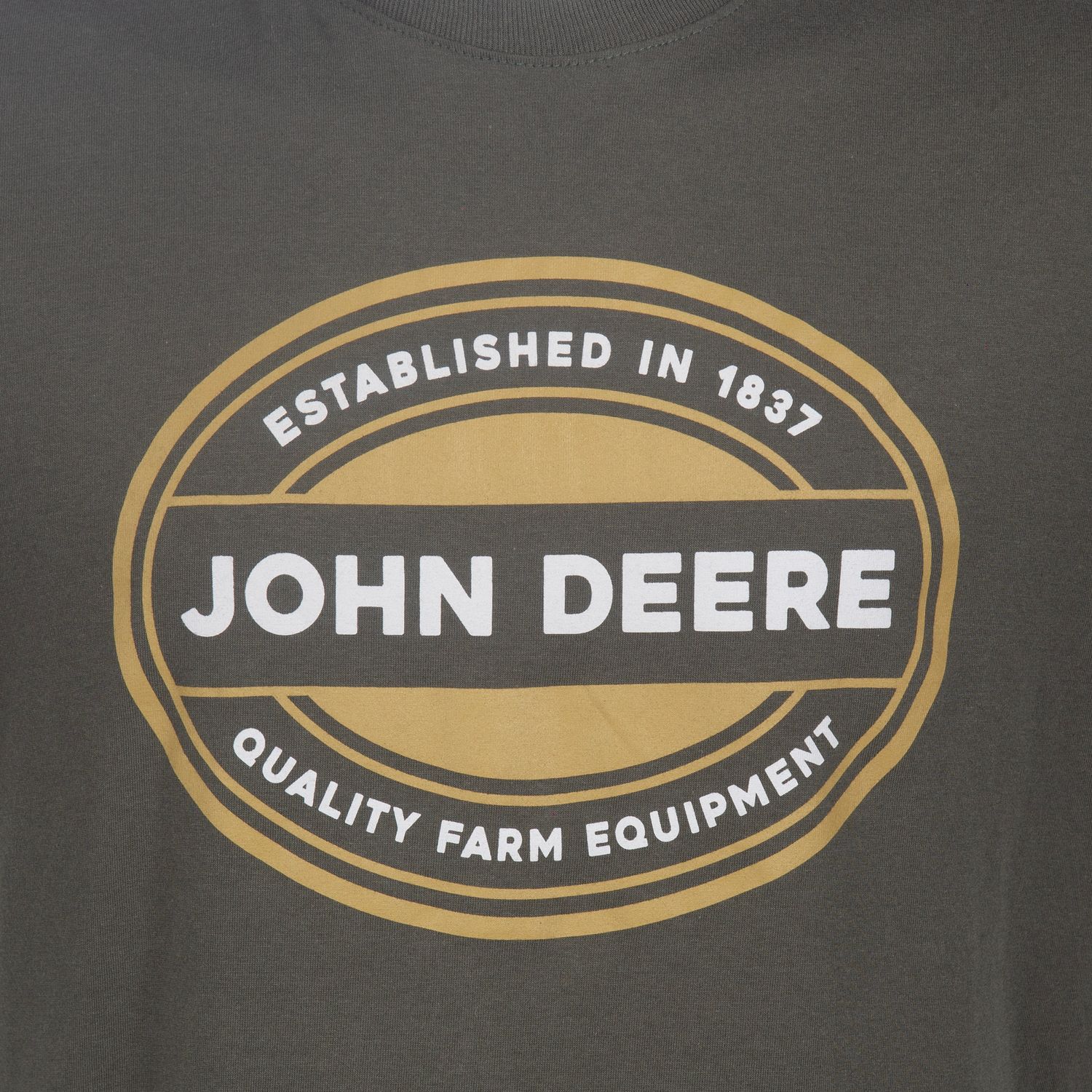 Remera John Deere Clásica Verde Militar