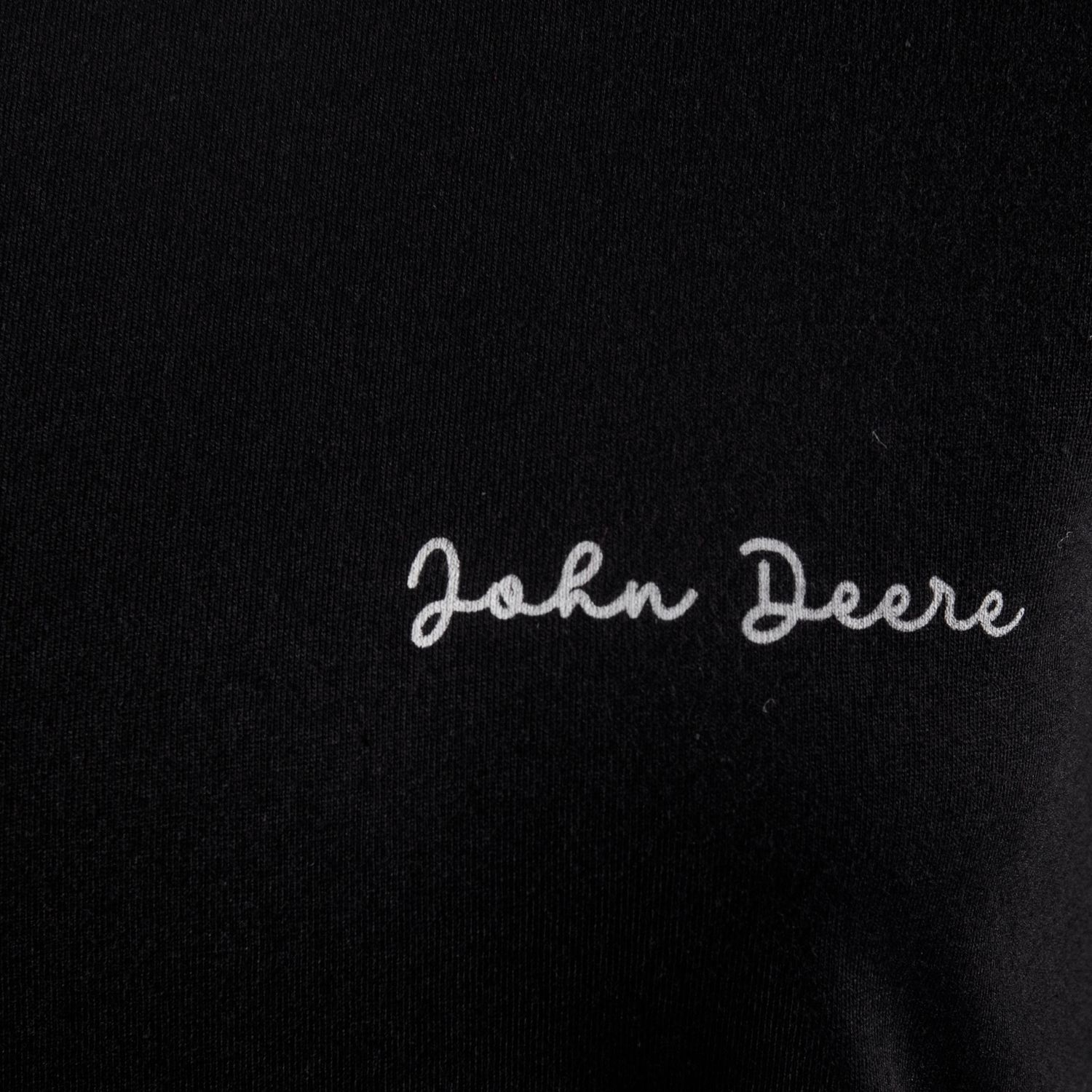 Remera John Deere femenina con Firma /Negro