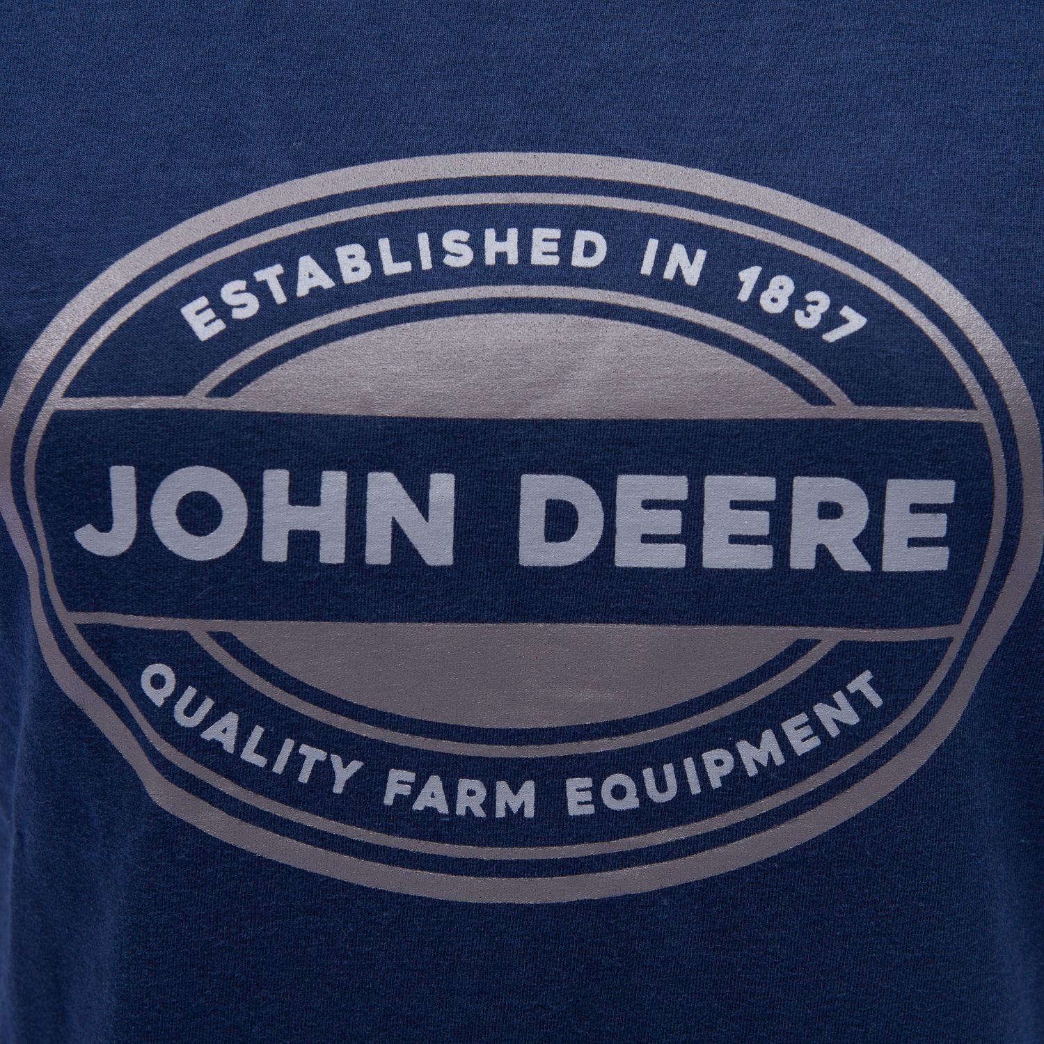 Remera John Deere femenina con logo / Azul Marino