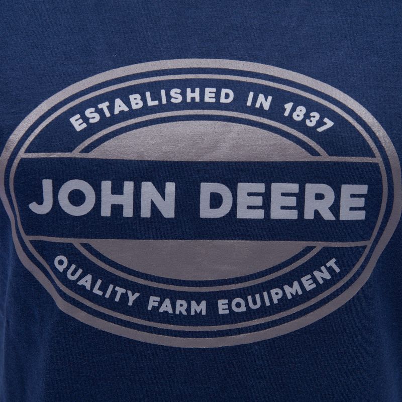 Camiseta John Deere Fem. Logo Oval - Azul Marino