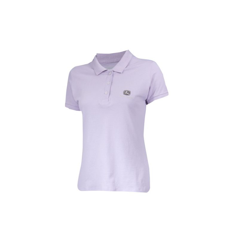Camiseta femenina John Deere Lila bebé