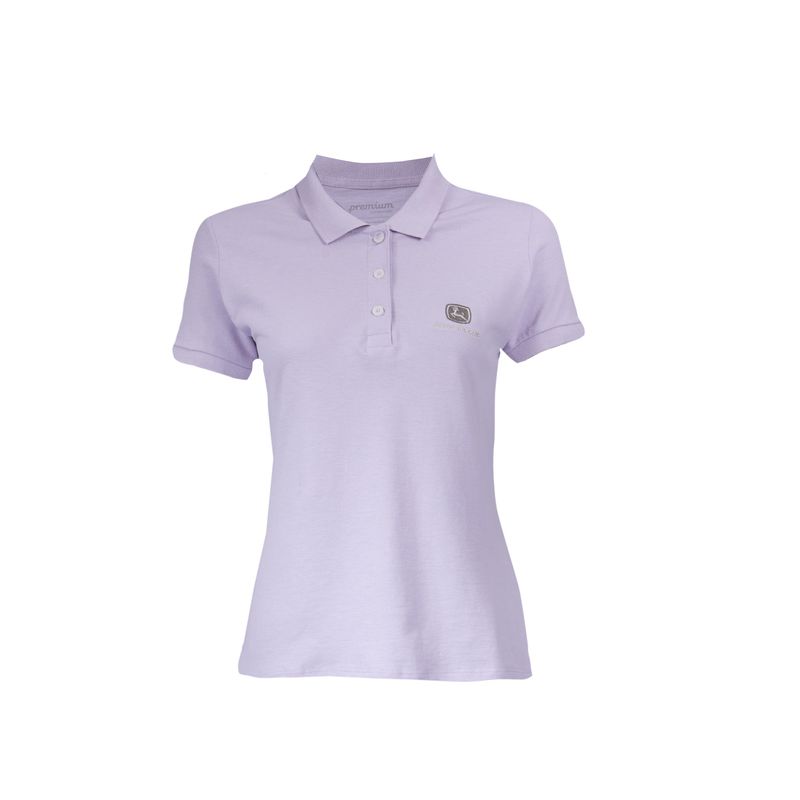 Remera Polo John Deere Femenina - Lila Remera Polo John Deere Femenina - Lila