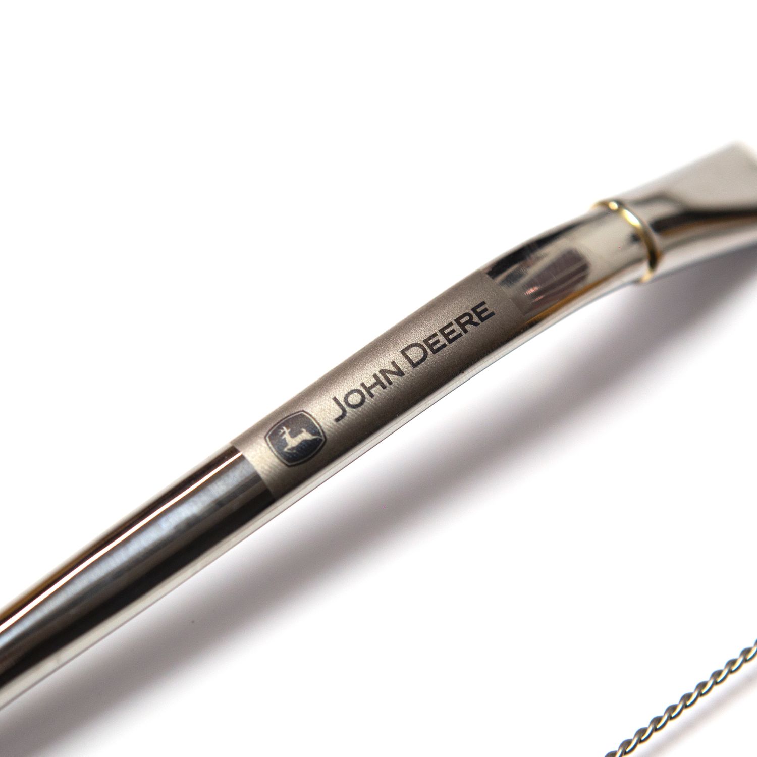 Bombilla John Deere Mate - Acero Inoxidable Con Resote Retráctil