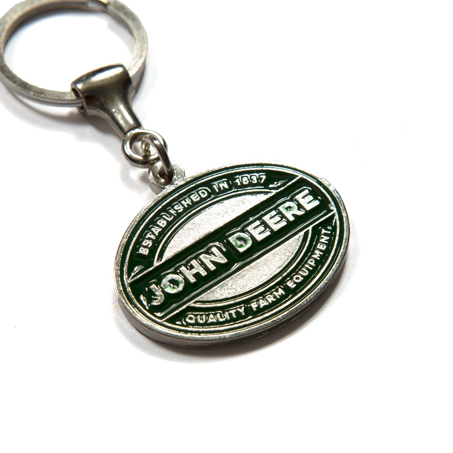 Llavero ovalado verde