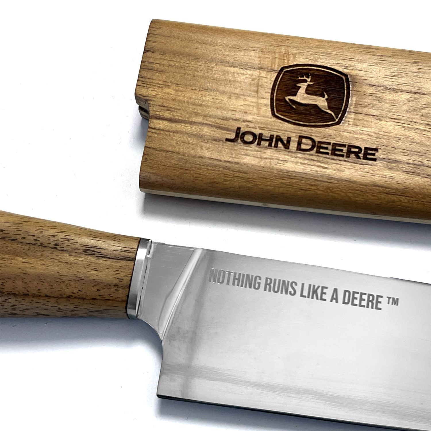 Cuchillo de barbacoa premium John Deere con tapa