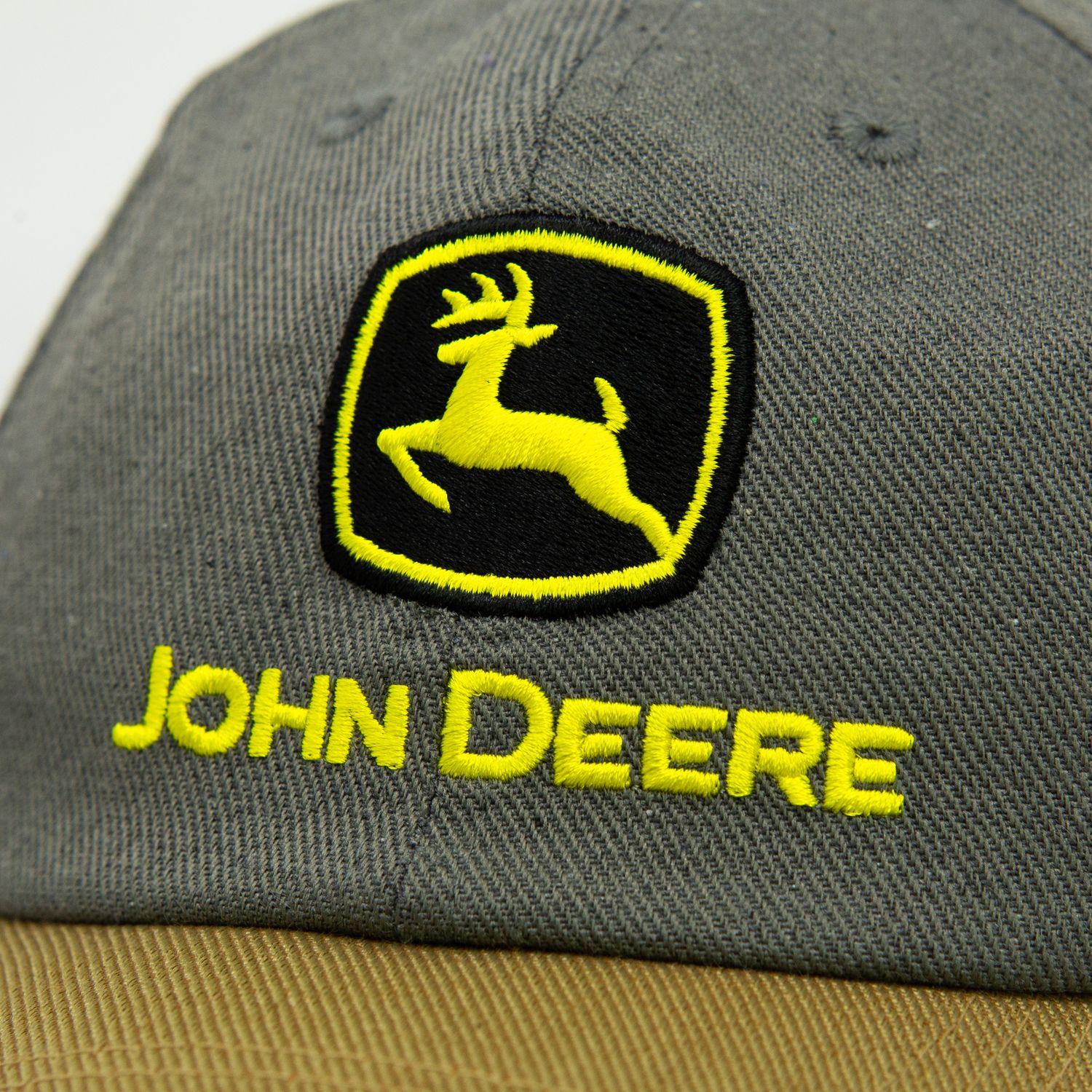 Gorro John Deere Gris/Mostaza - Construcción