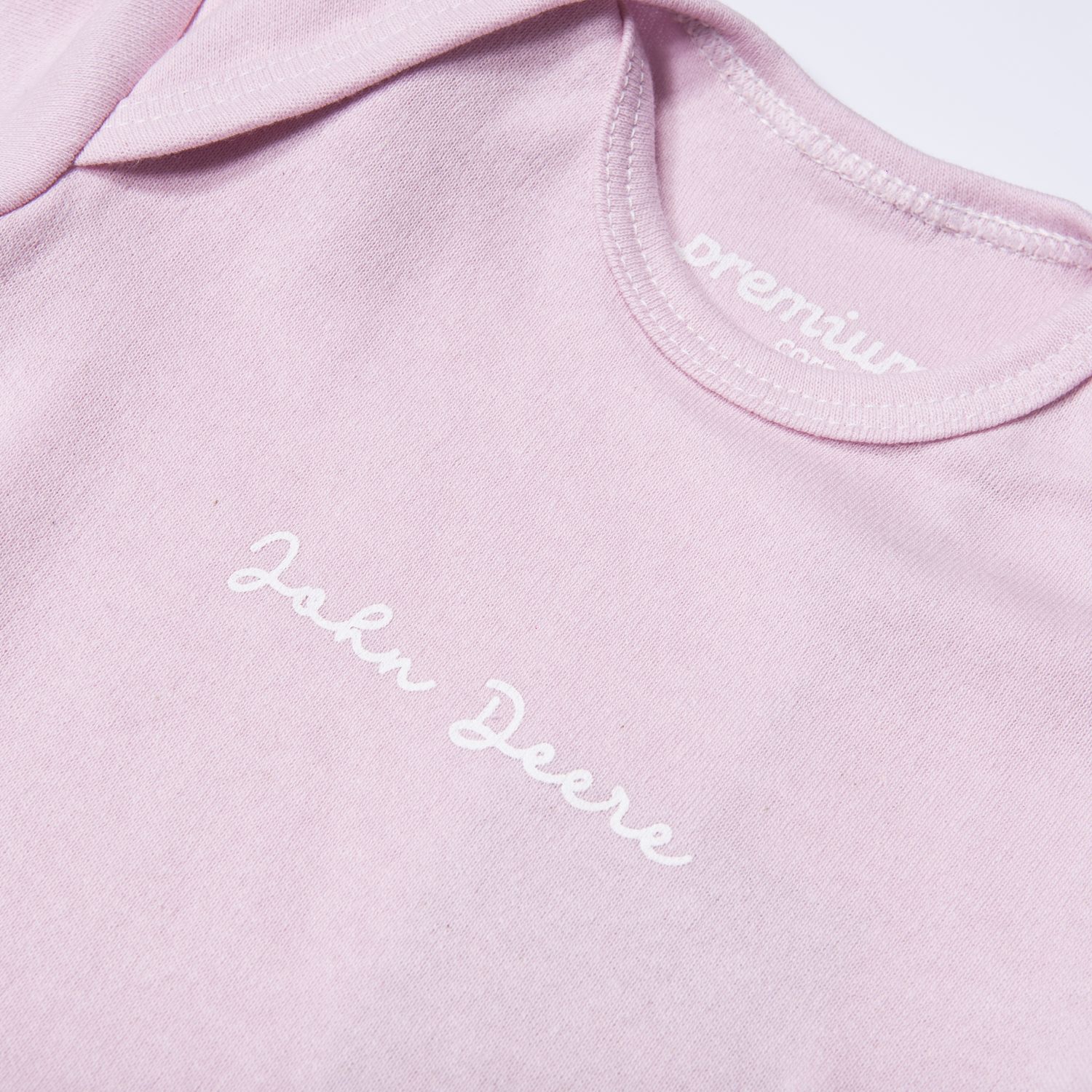 Body John Deere - Rosa Bebe