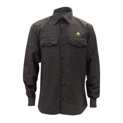 Camisa John Deere Verde Militar - Filtro UV Camisa John Deere Verde Militar - Filtro UV
