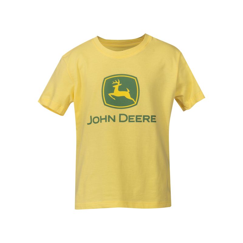 Camiseta Infantil John Deere Clásica - Amarillo Agro