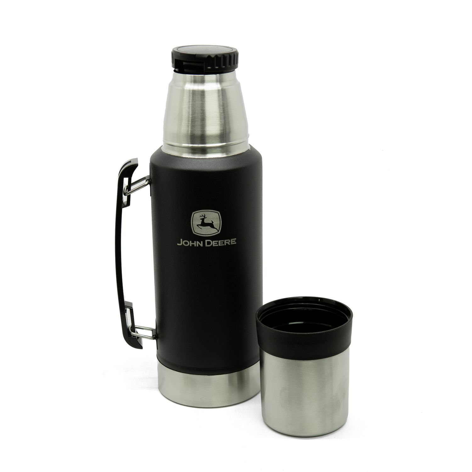 Termo Master John Deere Termico  - 1000 ML - Negro/plateado