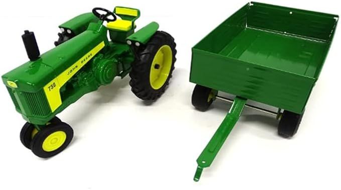 Tractor ERTL con vagón de barcazaJohn Deere 730 Escala 1/16