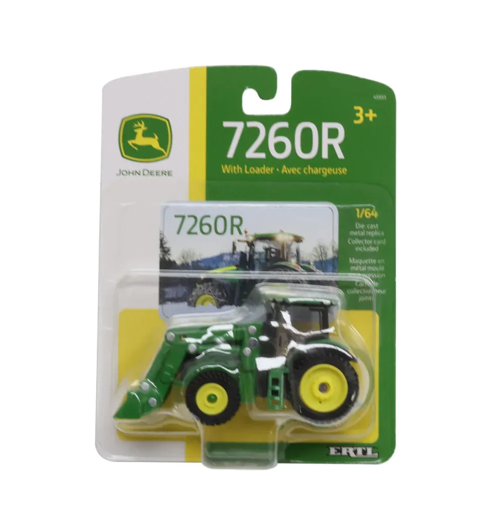 Tractor on cargadora John Deere 7260R Escala 1/64