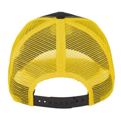 Gorro John Deere Negro Malla Amarilla