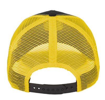 Gorro John Deere Negro Malla Amarilla