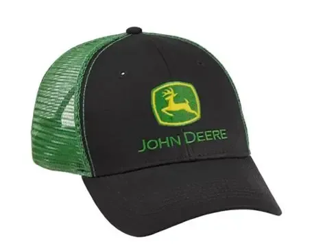 Gorro John Deere Negro Malla Verde Gorro John Deere Negro Malla Verde