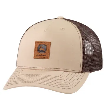 Gorro John Deere Beige Malla Marrón Gorro John Deere Beige Malla Marrón