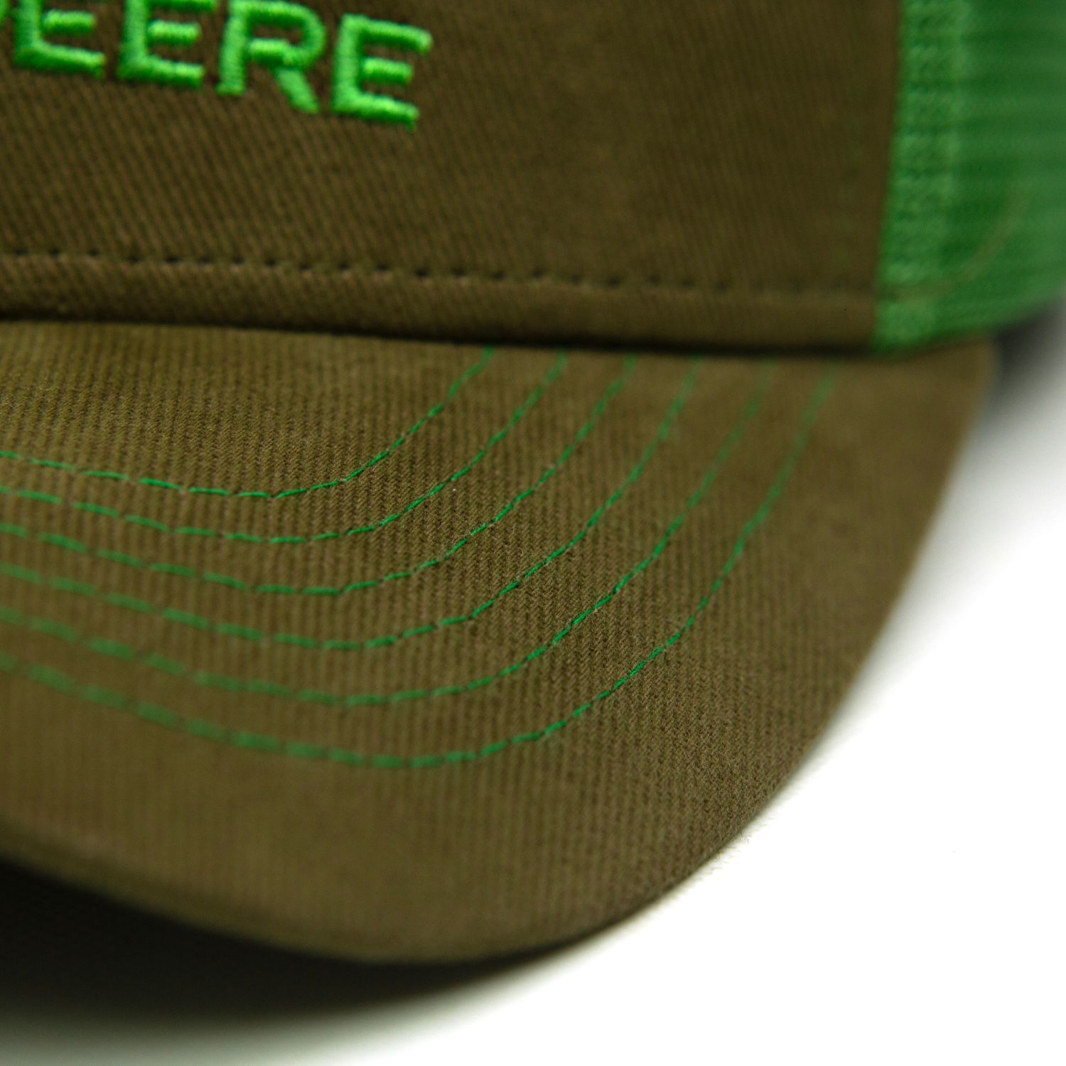 Gorro Marrón John Deere - Malla Verde/Logo Agro