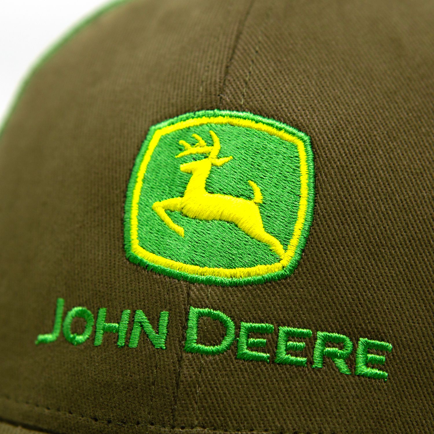Gorro Marrón John Deere - Malla Verde/Logo Agro