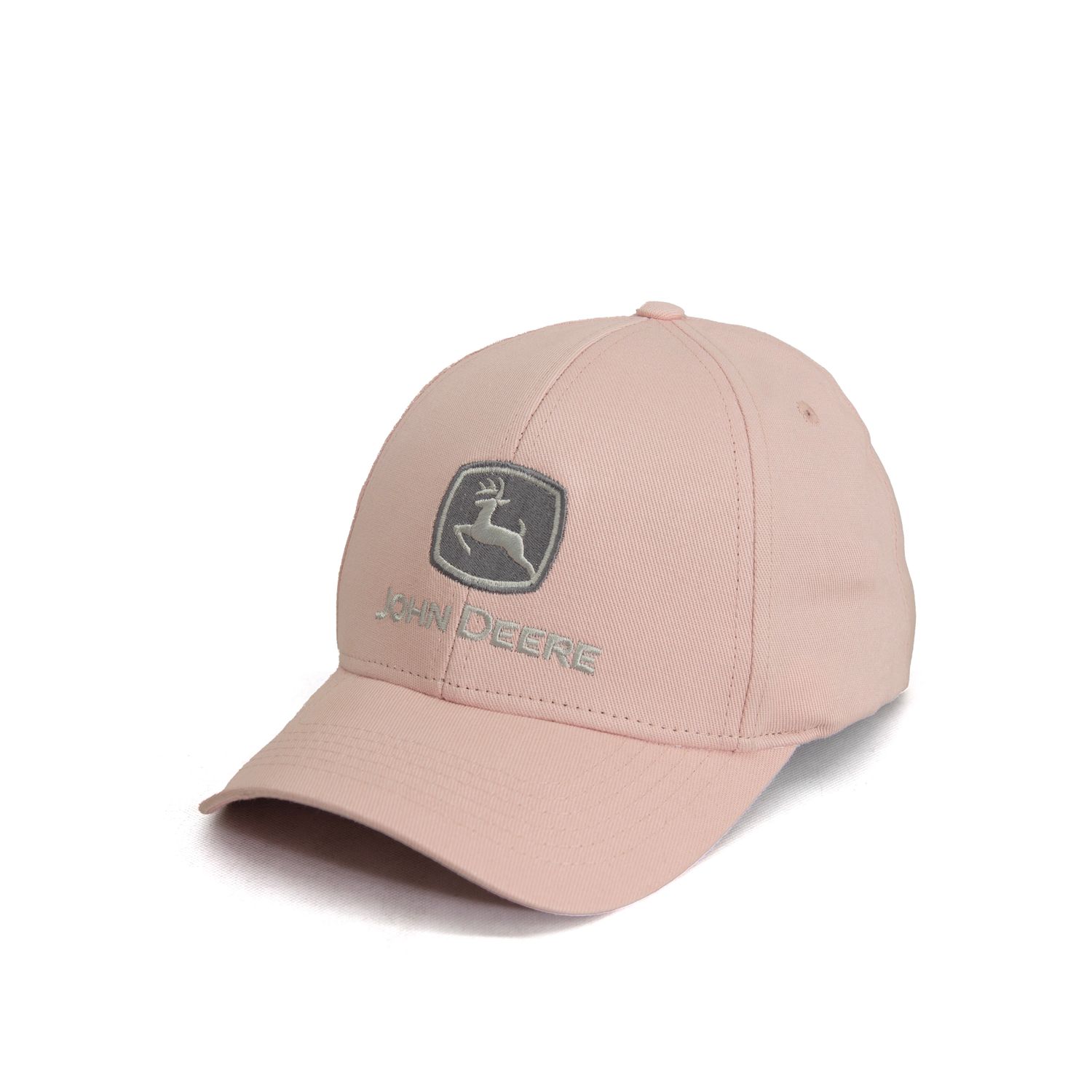 Gorro John Deere Rosa - Logo Gris