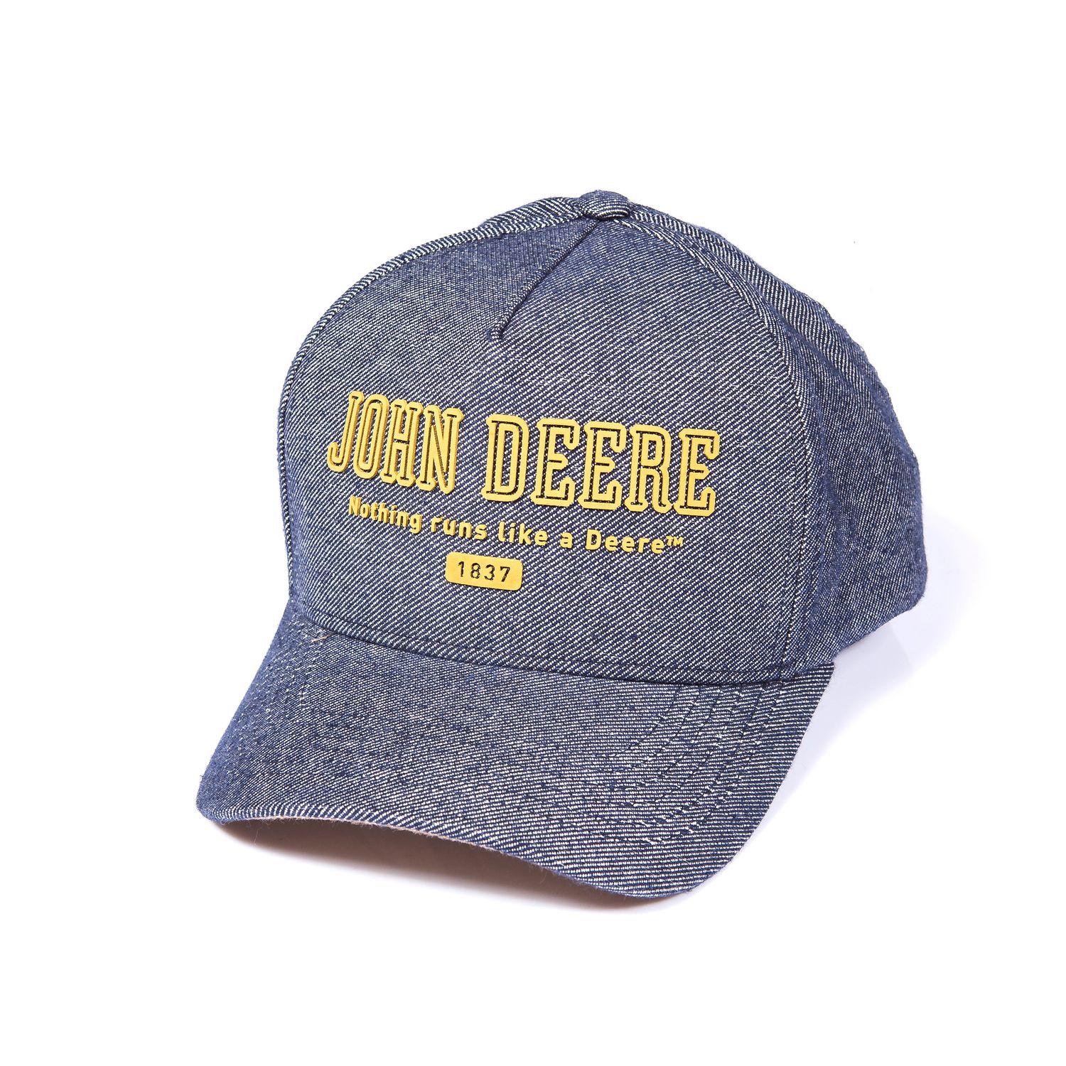 Gorro John Deere Simil Jean - Letras Mostaza