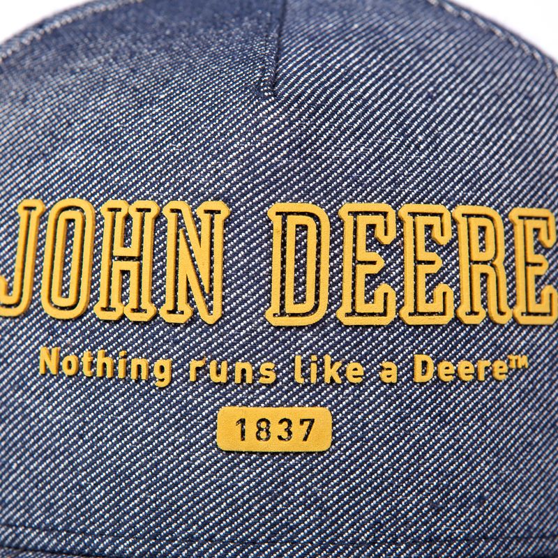 Gorro John Deere Simil Jean - Letras Mostaza