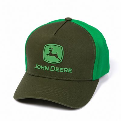 Gorro John Deere Oliva/Verde - Logo Verde
