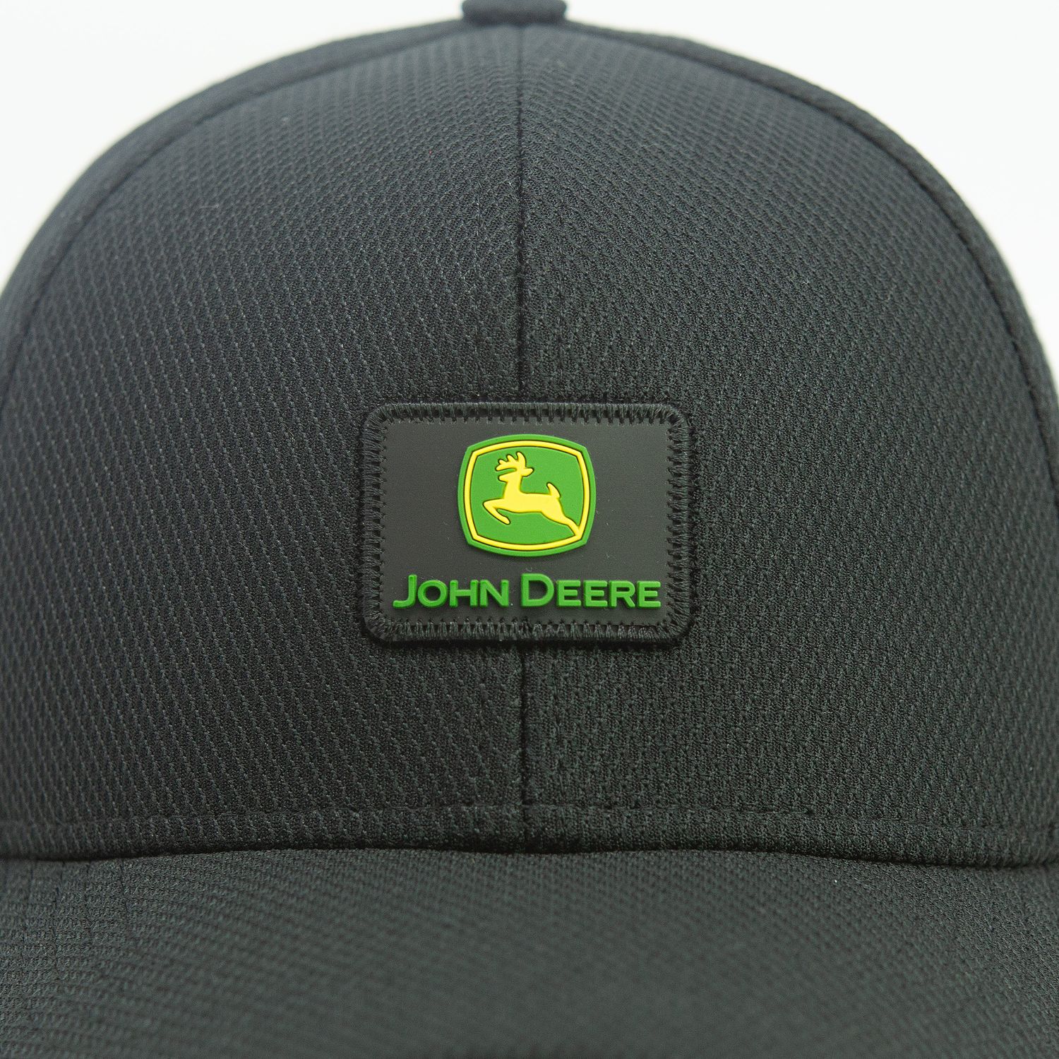 Gorro John Deere Negro Estructurado - Logo cuadrado