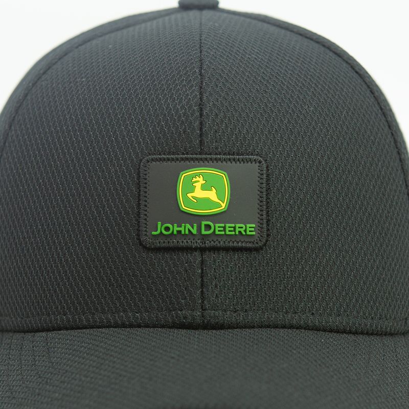 Gorro John Deere Negro Estructurado - Logo cuadrado