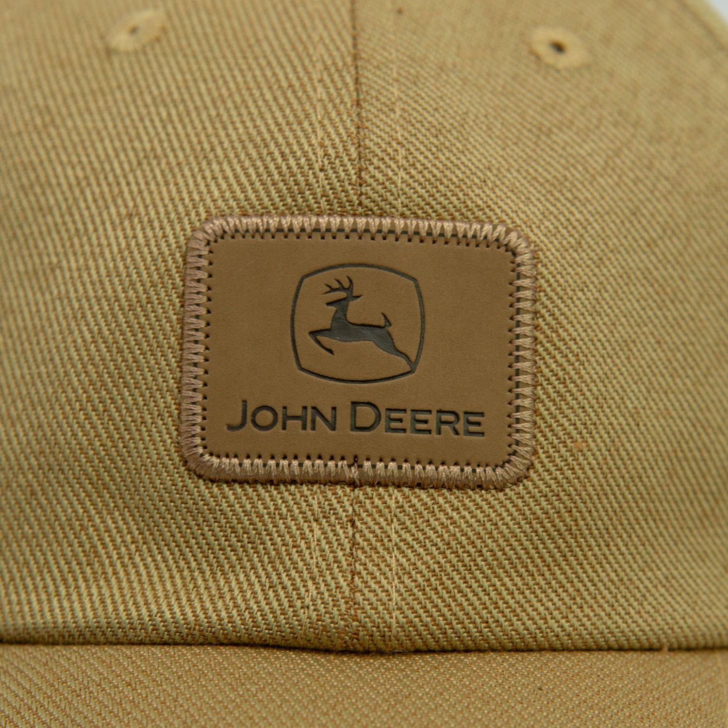 Gorro John Deere Mostaza - Logo Cuero