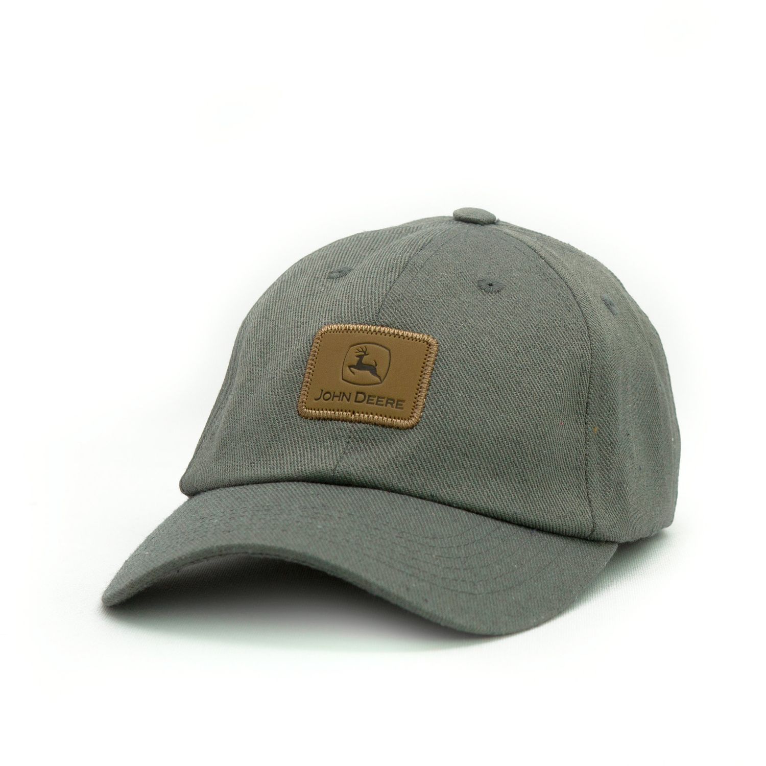 Gorro John Deere Sin Estructura - Logo Cuero Gorro John Deere Sin Estructura - Logo Cuero