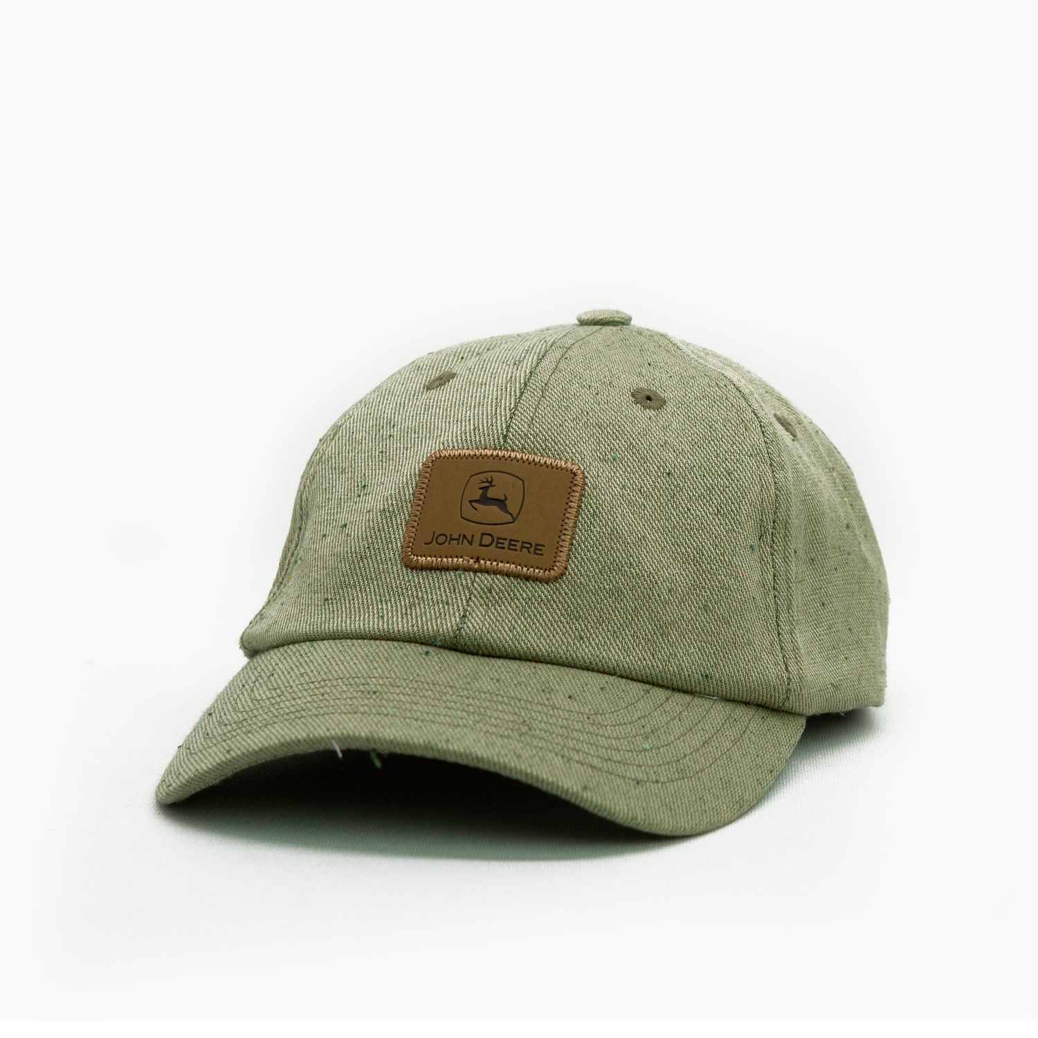 Gorro John Deere Sin Estructura - Logo Cuero Gorro John Deere Sin Estructura - Logo Cuero