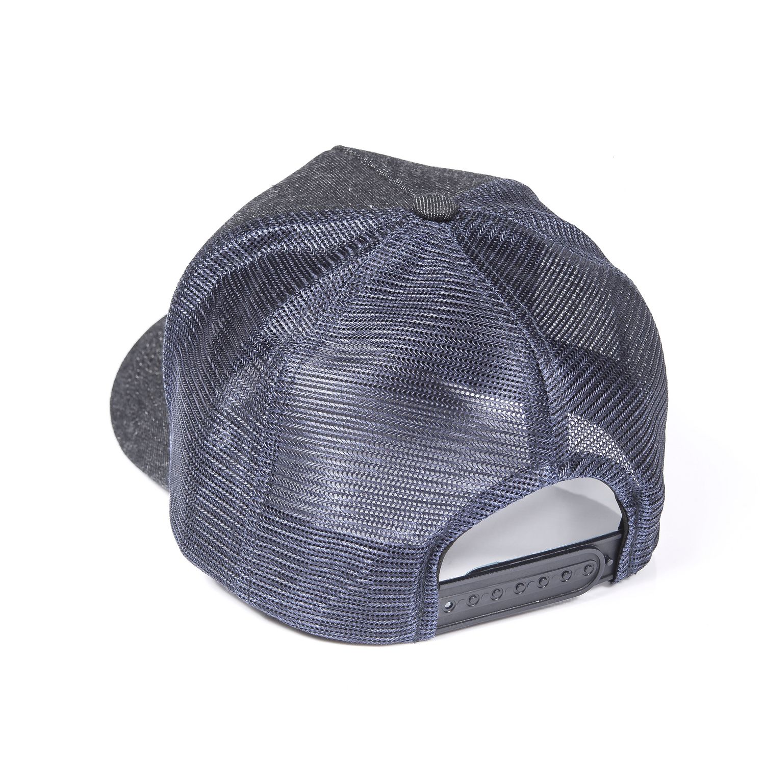 Gorro John Deere Azul C/Malla - Letras Negro/Dorado