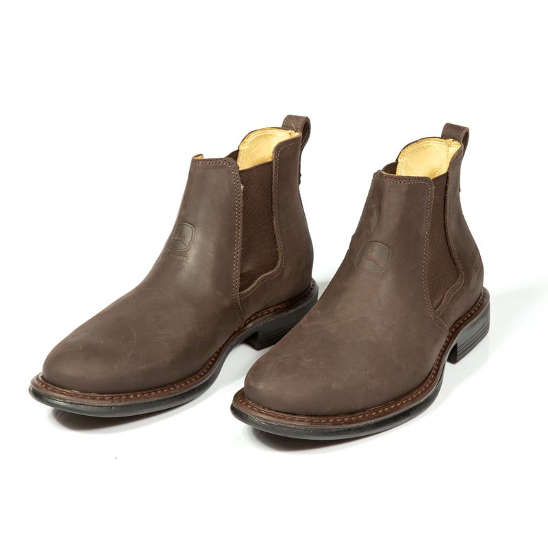 Bota John Deere De Cuero Clásica - Café