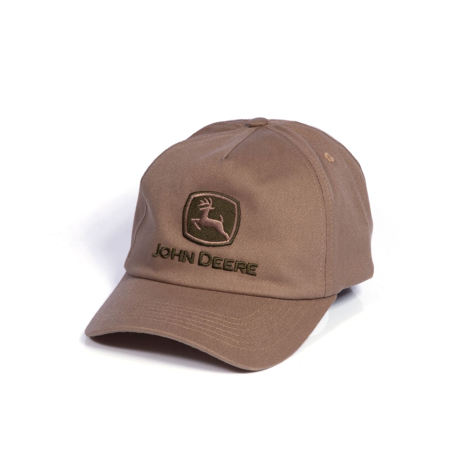 Gorro John Deere Sin Estructura Simil Gamuza - Oliva