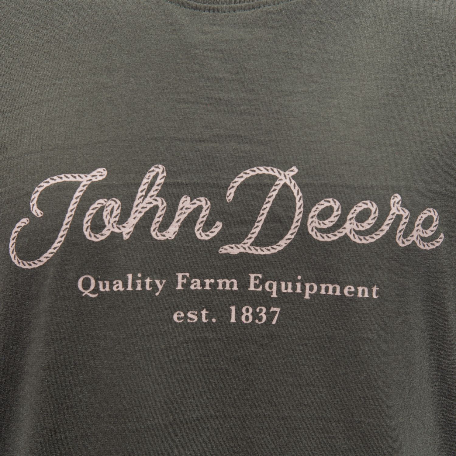 Camiseta John Deere Cursiva - Verde Militar
