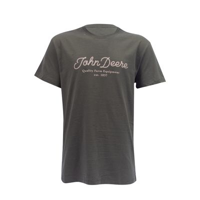 Camiseta John Deere Cursiva - Verde Militar