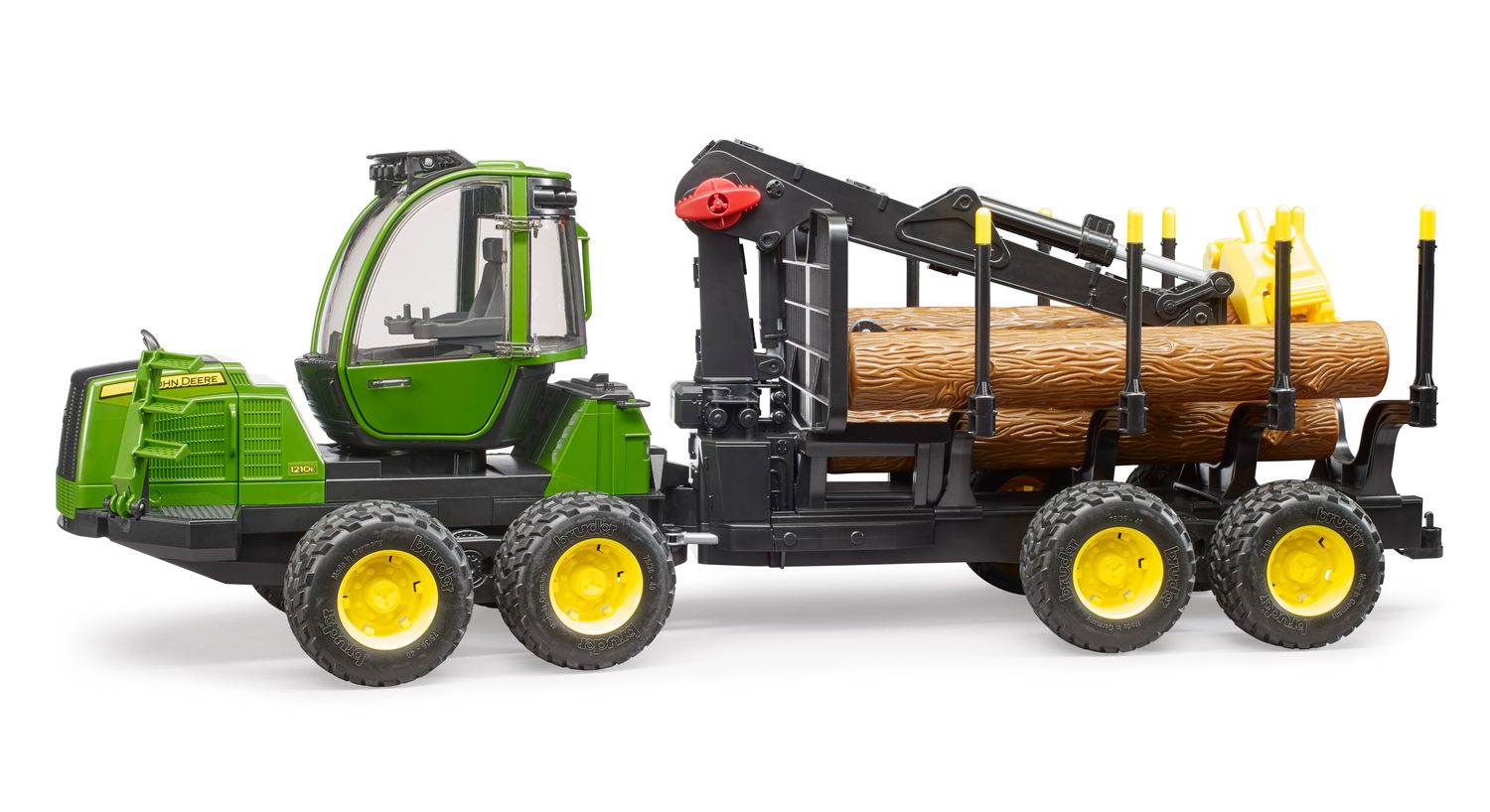 Forwarder Forestal John Deere 1210G con Grúa y Troncos - Escala 1/16 Forwarder Forestal John Deere 1210G con Grúa y Troncos - Escala 1/16