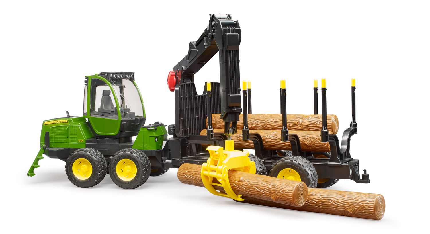 Forwarder Forestal John Deere 1210G con Grúa y Troncos - Escala 1/16 Forwarder Forestal John Deere 1210G con Grúa y Troncos - Escala 1/16