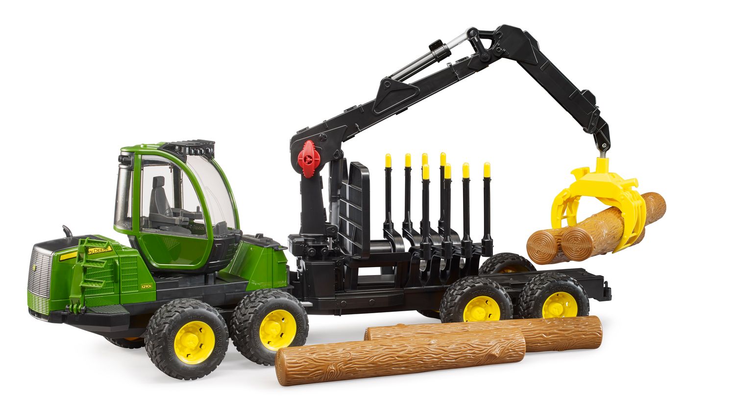 Forwarder Forestal John Deere 1210G con Grúa y Troncos - Escala 1/16 Forwarder Forestal John Deere 1210G con Grúa y Troncos - Escala 1/16