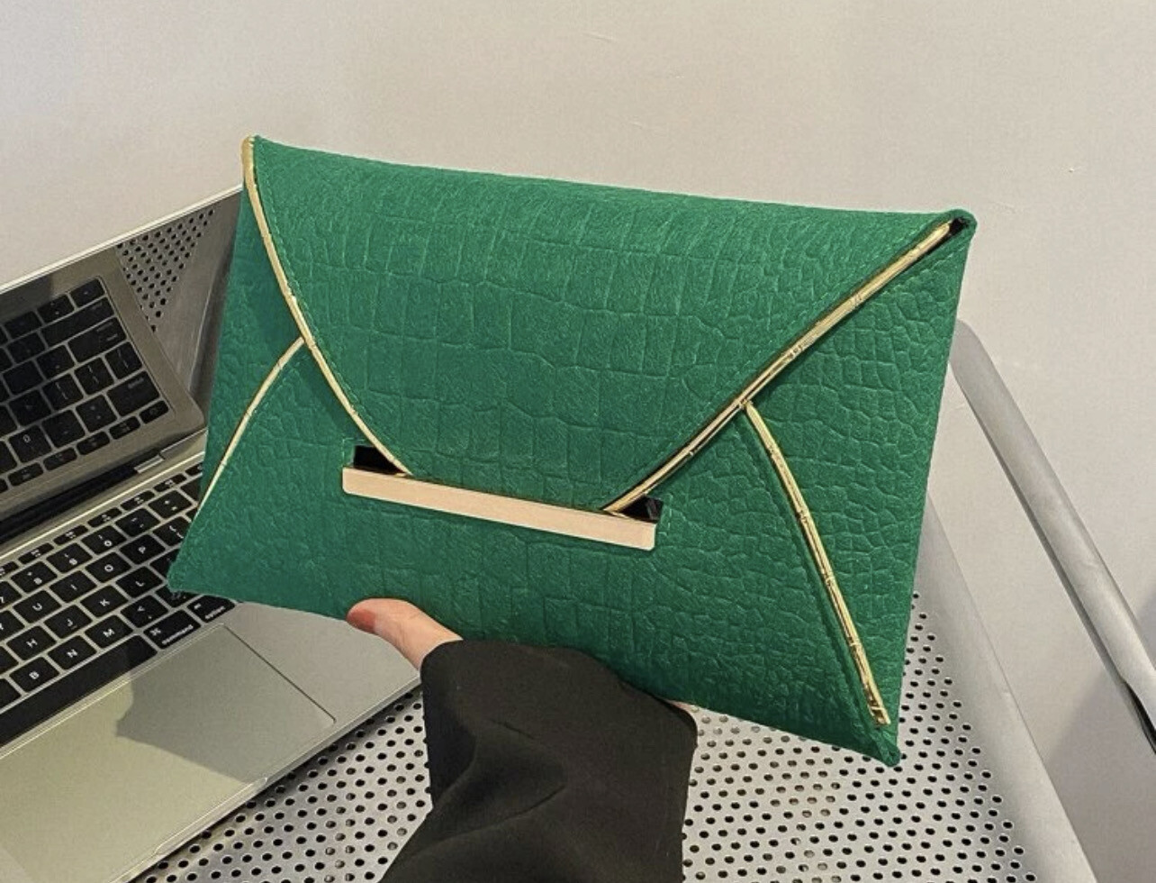 Green Envelope Bag