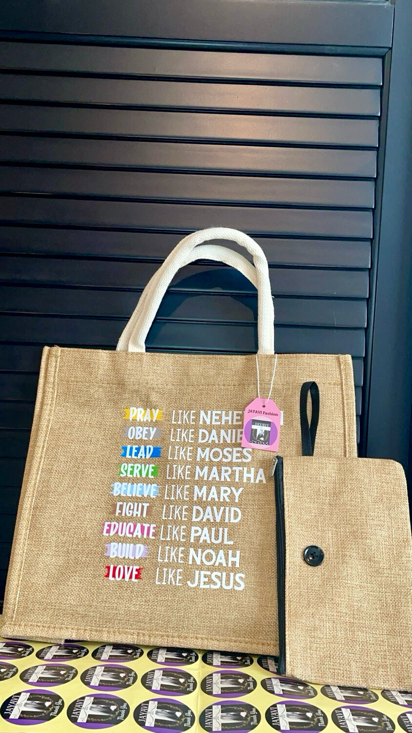 JAYAVI Pray &amp; Slay Tote Bag