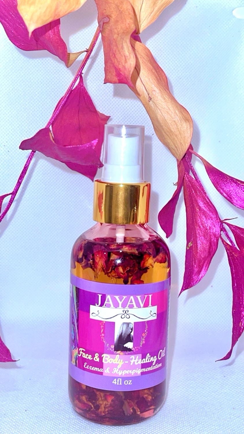 JAYAVI Face, Skin, Hair Healing Oil (4oz)