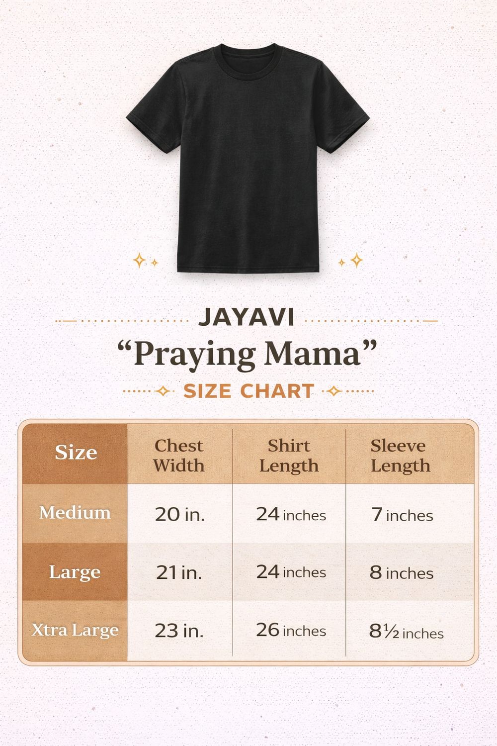 JAYAVI Praying Mama Tee
