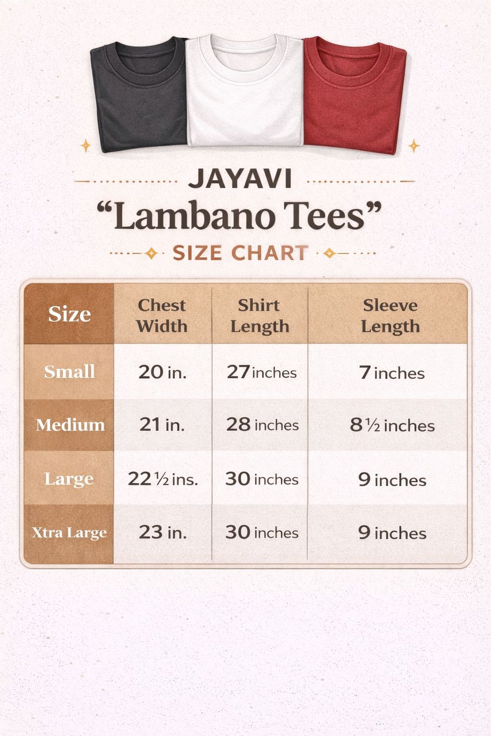 JAYAVI “Lambano” Tees 