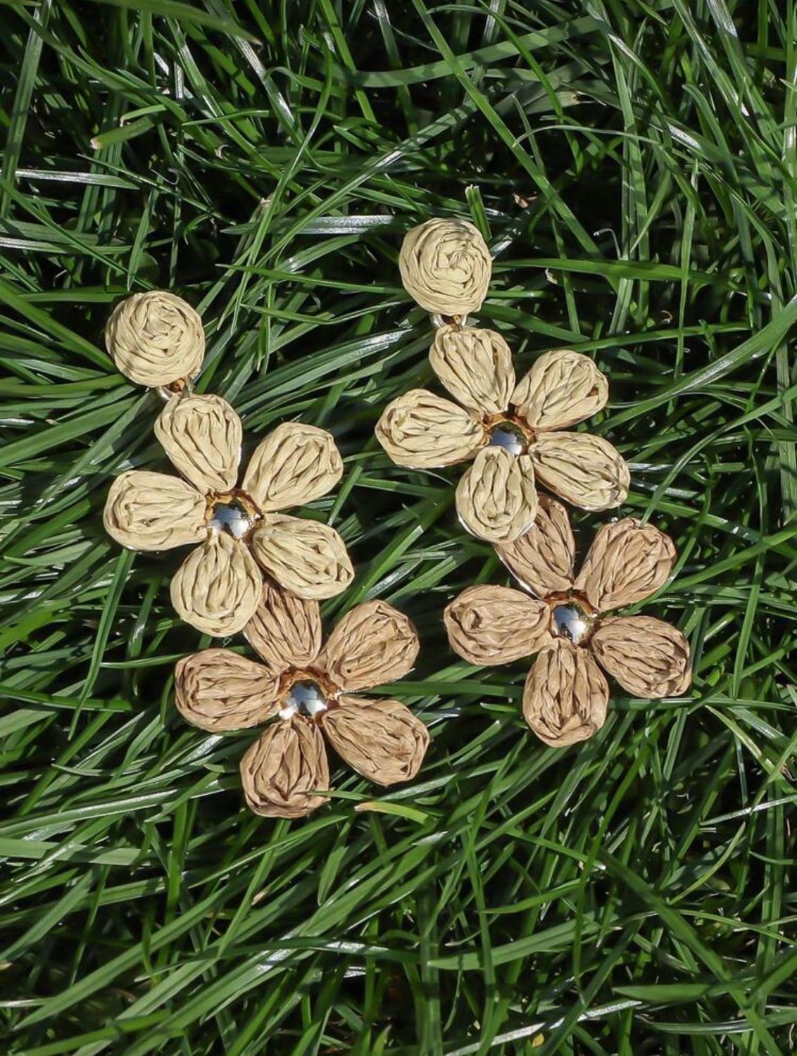 JAYAVI Bamboo Floral Earrings