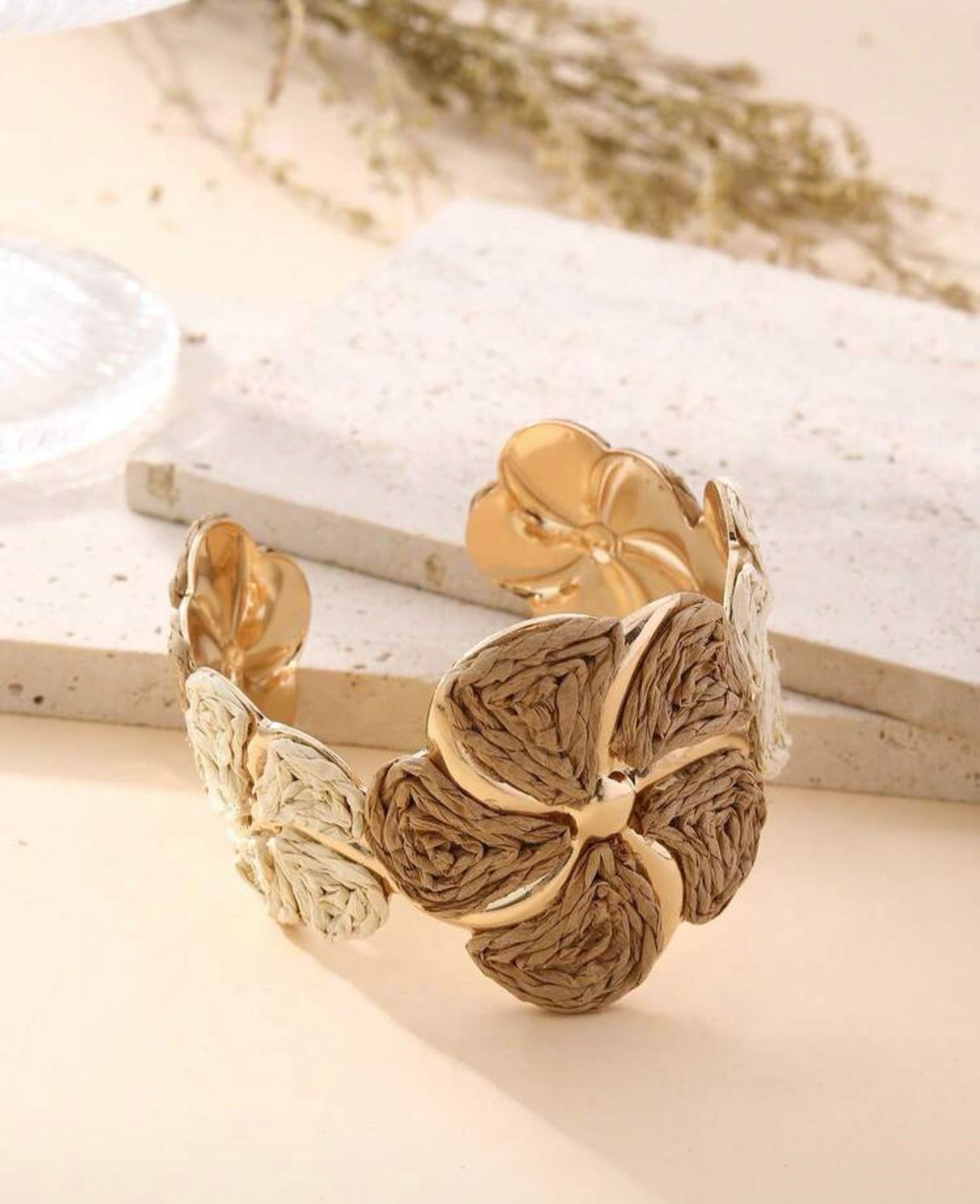 JAYAVI Bamboo Cuff Bracelet 