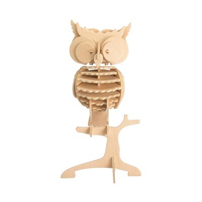 3D Wooden Puzzle: Owl