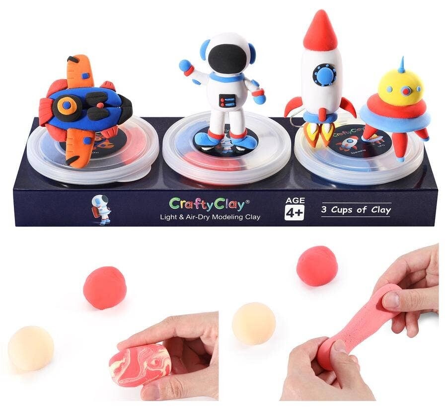 Crafty clay - Space theme air dry modelling clay kit